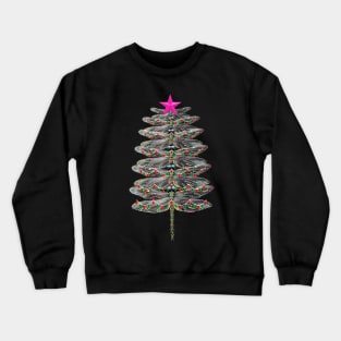 Dragonfly Holiday Tree Crewneck Sweatshirt